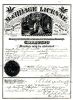 Marriage License, John W. McDowell and Margaret Maglone