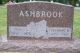 Headstone, Ashbrook, Sylvia G. and Rev. Mayo M.