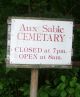 Entrance, Aux Sable Cemetery, Minooka, Grundy County, Illinois