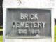 Entrance, Brick Cemetery, Newton, Jasper County, Illinois