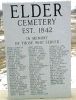 Entrance, Elder Cemetery, Kinmundy, Marion County, Illinois