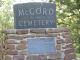Entrance, McCord Cemetery, Elkins, Washington County, Arkansas