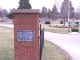 Entrance, Memorial Park Cemetery, Clinton, DeWitt County, Illinois