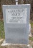 Entrance, Middlebury Martz Cemetery, Clay City, Clay County, Indiana