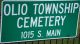 Entrance, Olio Township Cemetery, Eureka, Woodford County, Illinois