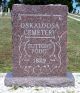 Entrance, Oskaloosa Cemetery, Oskaloosa, Clay County, Illinois