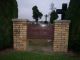 Entrance, Saint Marys Cemetery, Sainte Marie, Jasper County, Illinois