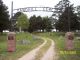 Entrance, Sand Hill Cemetery, Auvergne, Jackson County, Arkansas