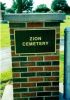 Entrance, Zion Cemetery, Boody, Macon County, Illinois