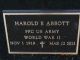 Headstone, Abbott, Harold E.