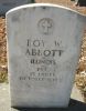 Headstone, Abbott, Roy W.