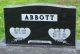 Headstone, Abbott, Ruth Ann and Lloyd W.