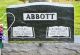 Headstone, Abbott, Vivian and George Jr.