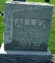 Headstone, Allen, David and Rebecca Jane
