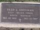 Headstone, Amerman, Fred L.