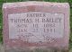 Headstone, Bailey, Thomas H.