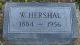 Headstone, Banker, W. Hershal