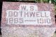 Headstone, Bothwell, W. S.