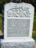 Headstone, Browne, Albert G and Belle