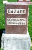 Headstone, Cazadd, Georgianna