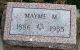 Headstone, Chasteen, Mayme M.