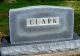 Headstone, Clark Family Plot.