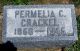 Headstone, Crackel, Permelia C.
