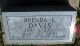 Headstone, Davis, Brenda L.