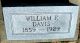 Headstone, Davis, William F.