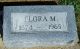 Headstone, Deabler, Flora M.
