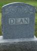Headstone, Dean Family Plot