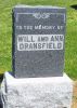 Headstone, Dransfield, Will and Ann