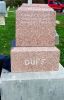 Headstone, Duff, Robert E.