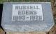 Headstone, Edens, Russell