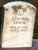 Headstone, Erwin, Lenore