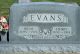 Headstone, Evans, Irene and Henry