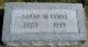Headstone, Evans, Sarah M.