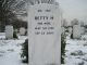 Headstone, Garbers, Betty H., his wife