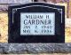 Headstone, Gardner, William H.
