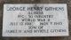 Headstone, Githens, George Henry