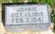 Headstone, Gray, Johnie