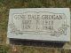 Headstone, Grogan, Gene Dale