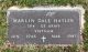 Headstone, Hasler, Marlin Dale