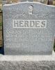 Headstone, Herdes, Sarah D. and James M.