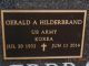 Headstone, Hilderbrand, Gerald A.