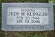 Headstone, Klingler, Judy M
