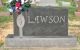 Headstone, Lawson Family Plot