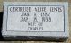 Headstone, Lents, Gertrude Alice