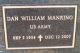 Headstone, Manring, Dan William