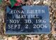 Headstone, Mayhill, Edna Eileen
